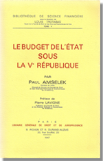 Le budget de l'Etat sous la Ve République