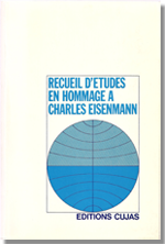Recueil d'études en hommage à Charles Eisenmann